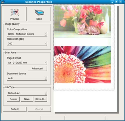 oldal). 7 A Scanner Properties ablakban kattintson a Preview gombra. 9 A Preview Pane használatakor a képterület kijelöléséhez húzza az egérmutatót a megfelelő méret eléréséig.
