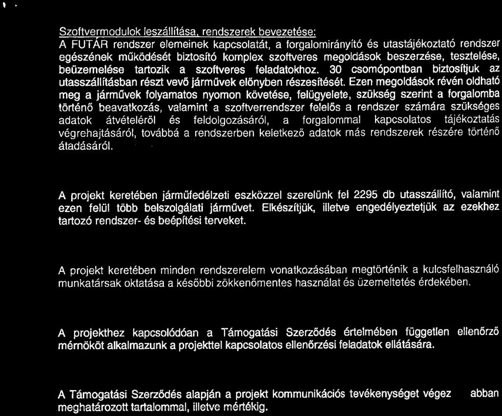 1 Szoftvermodulok leszállítása.