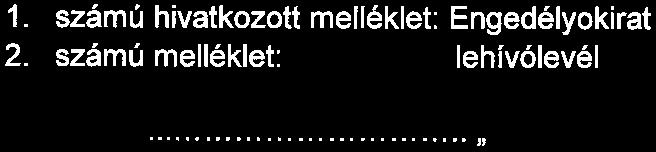 számú mellékletként sze