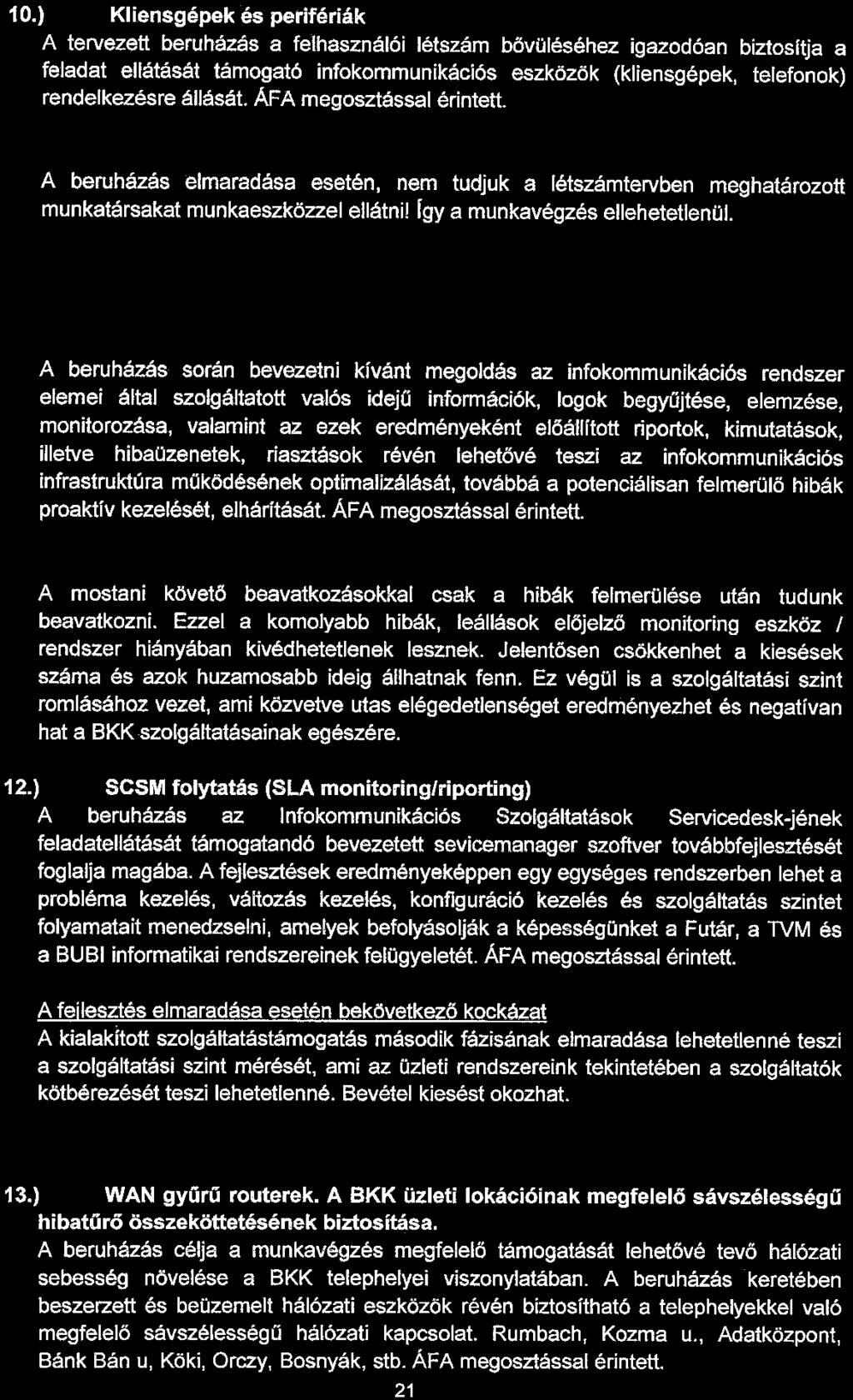 IT Üzleti működéstámogatás 10.) Kli.