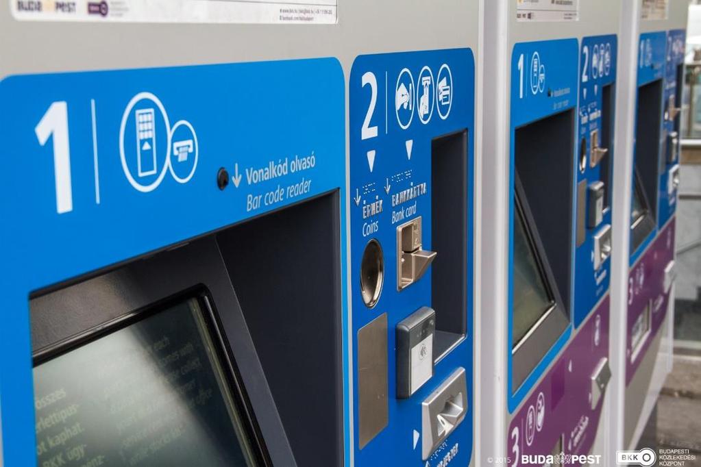 Jegyautomata A BKK-automaták jelentős változást hoztak az értékesítési hálózat térbeli és időbeli lefedettségét illetően.