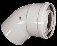 ÉGÉSTERMÉK-ELVEZETÔ RENDSZEREK KONDENZÁCIÓS GÁZKAZÁNOKHOZ PPS/AL szétválasztó adapter 80/125-80/80 H [mm] L