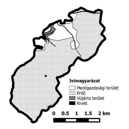 5. ábra: A vizsgált terület az I. katonai felmérés (1766-1785) térképén (szerk.: Bócsó A.) Az 5.