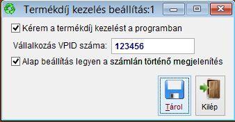 TÖRZSADAT MENÜ 83 Termékdíj A környezetvédelmi termékdíjak kezelése nem egyszerű feladat egy vállalkozás számára.