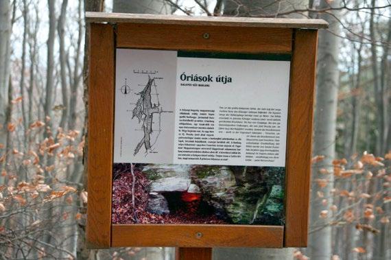 túraútvonalat bemutató alpannonia tanösvényt valamint az