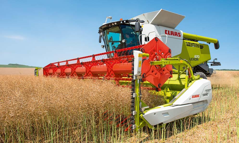 A CLAAS megalkotta a csépelhető termények betakarításához igazodó vágóasztal típust, legyen az búza, rozs, árpa, zab, tritikálé, repce, kukorica, naprafogó, rizs, szója, len, bab, lencse,