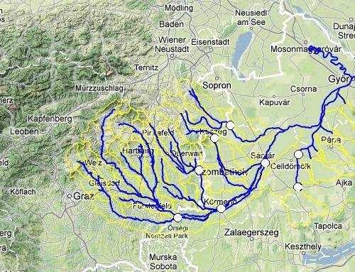 Szombathely tágabb térségének vízrajza 60 Szombathely árvízvédelmi szempontból közepesen