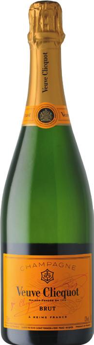 Veuve Clicquot Brut Champagne Az erőteljességet finom rafináltsággal ötvöző száraz pezsgő, mely az 1772-ben alapított Veuve Clicquot stílus igazi képviselőjeként, aperitifként a legszebb.
