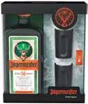 999 Ft JÄGERMEISTER 2 POHÁRRAL díszdobozban, 0,7 l, 6 141 Ft/l JÄGERMEISTER