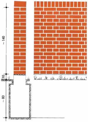 műkőből. Az éltéglasort keskeny, ún. szorított fugákkal javasolt építeni.