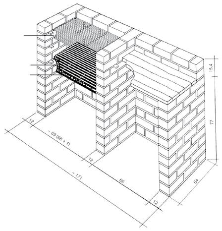 ÁLTALÁNOS SZEMPONTOK KERTI GRILL ÉPÍTÉSEKOR Alaptestként teherelosztó vasalt betonaljzatot célszerű építeni.