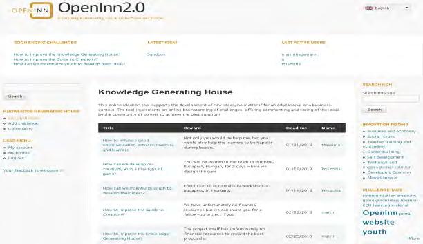 SP4CE - Stratégiai Partnerség a kreativitás és a vállalkozások szolgálatában különféle oktatási környezetekben fejlesztették ki, ugyanúgy, mint a felhasználók digitális írástudásának szintjeinek