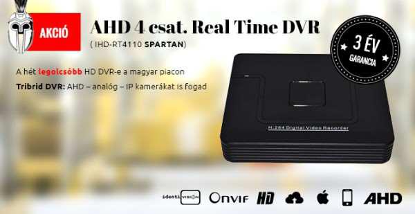 DVR/HVR/NVR rögzítési módok és maximális felbontások: 1. DVR: 4*1MP (AHD) vagy 4*960H (analóg). 2.