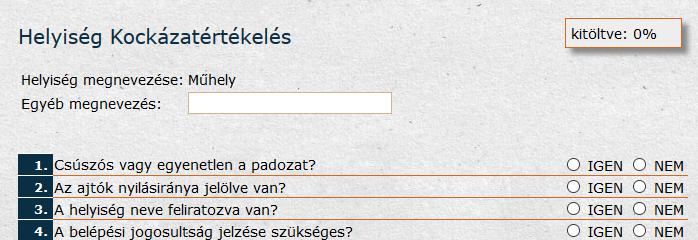 Így a példánkban szereplő helyiségfelmérést ideális esetben úgy kell elképzelnünk, hogy miután megjelentünk a felmérés helyén, felcsatlakozunk az internetre és létrehozzuk az aktuális megbízás