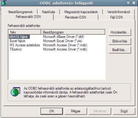 III. Az alkalmazás fejlesztése 1. Általános bevezetés Az alkalmazás az adatokat egy Microsoft Access adatbázisban tárolja. Az adatbázis két táblát tartalmaz.