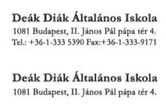92403-6 Diáksport 562913 Iskolai intézményi étkeztetés 562917 Munkahelyi étkezés 931204 Iskolai diáksport-tevékenység és támogatása Az intézmény speciális tevékenysége: Énekes iskolai program 7.