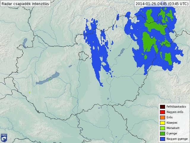4. A leggyakoribb csapadéktípusok főbb radar jellemzői A felhők és csapadékok főbb alkotóelemei a vízcseppek, a túlhűlt vízcseppek, jégkristályok, hópelyhek, a légkörben lejátszódó mikrofizikai