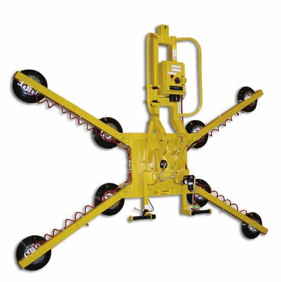 Wood's Powr-Grip vákuumos emelőberendezés Teherbírás 635 kg A Powr-Grip MRTA811LDC típusú emelő berendezés kiválóan alkalmas daruval vagy egyéb emelő előkészítéssel történő munkavégzéshez.