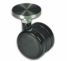 Duplagörgő Nemesacél ragasztólap Átmérő 35 mm Vastagság 4 mm Maximális terhelés darabonként 25 kg Görgőátmérő 38 mm Menet M8 BO 5500801 BO 5500802 csomagolási egység 4 darabot tartalmaz 20 darabot