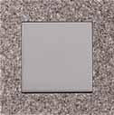 LS plus KERETEK Mont Blanc sötétszürke árnyalatú, üvegbe öntött kőzúzalék Keret, egyes 115 115 mm LSP 981 COR 1 63009 54040 Keret, kettes 115 186 mm LSP 982 COR 1 63009 54100 Keret, hármas 115 257 mm