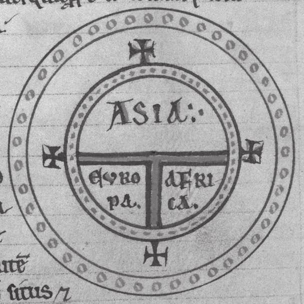 A TÉRKÉPEK REJTETT TERE BERGER VIKTOR A térbeli fordulat és lehetetlensége Világtérkép Sevillai Isidorus Etymologiae, XII.