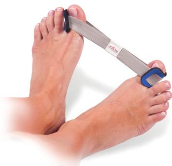 A Qmed Hallufit elősegíti a nagylábujj anatómiai helyzetének visszaállítását, jelentősen növeli a hallux valgus korrekciójára tartósan viselt eszközök