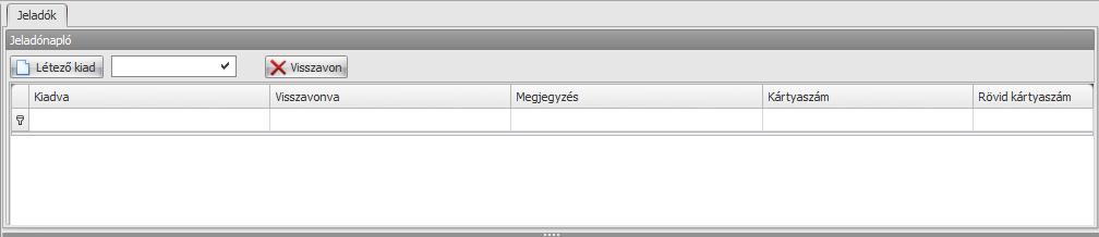 Proximity kártya kódok kezelése Kártyakódokat a Személyek menüpontban tudunk hozzáadni, törölni és módosítani.