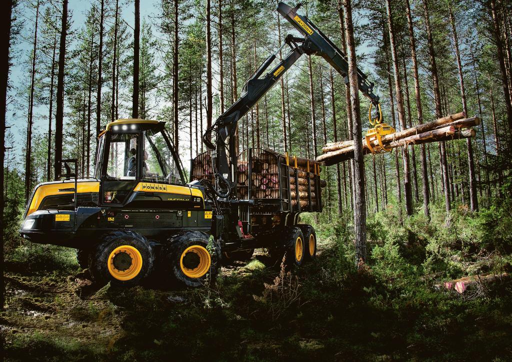 PONSSE BUFFALO 6W ÉS 8W ACTIVEFRAME A PONSSE Buffalo 8 kerekű változata