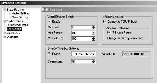 A MOVITOOLS MotionStudio üzemeltetése EtherCAT hálózaton Kommunikáció EtherCAT hálózaton keresztül 7 7.4.