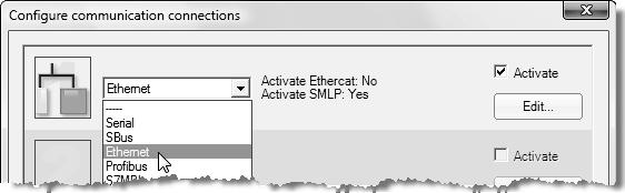 7 A MOVITOOLS MotionStudio üzemeltetése EtherCAT hálózaton Kommunikáció EtherCAT hálózaton keresztül 7.4.