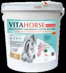 VITAHORSE PULVIS Kiegészítő takarmány lovak részére, huminsavak és többszörösen telítetlen zsírsavak! AMINOSAVAK ÉS NYOMELEM Extudált lenmagdara, almadara, magas huminsav tartalmú szerves ásvány.