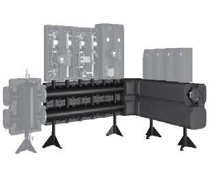 A felső kivezetés a fűtőkörök csatlakoztatására DN 50 névleges belső átmérővel vannak kivitelezve.