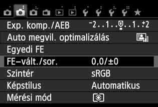 u A színtónus fényforrásnak megfelelő beállításan A beállított fehéregyensúly módosítható.
