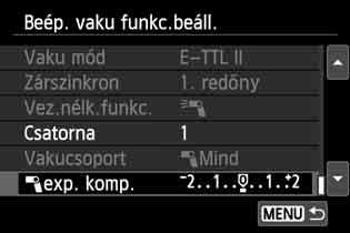 Egyszerű vezeték nélküli vakus fényképezés Teljesen automatikus fényképezés több külső Speedlite vakuval Több segédvaku egyszerre, egy Speedlite vakuként is villanhat.