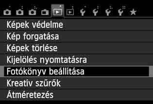 p Fotókönyv képeinek megadása Amikor kiválasztja a fotókönyvbe kerülő képeket (legfeljebb 998 képet), és átviszi azokat a fényképezőgépről a számítógépre a (mellékelt) EOS Utility szoftverrel, akkor