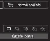 8: Speciális jelenet mód Válassza az Éjszakai portré, Kézi Éjszakai jelenet vagy HDR háttérfény-kompenzáció. fényképezési módot.