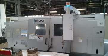 VIZSZINTES MEGMUNKÁLÓ KÖZPONT CNC ESZTERGAGÉP Gyártó: OKUMA Típus: MA-500HB Mennyiség: 2 db Technikai adatok: Elmozdulások X/Y/Z 700/900/780 mm Asztal mérete 500x500 mm Asztal max terhehetősége 800