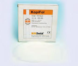 445 Copyplast (Scheu) Natur színű, autopolimerizátumokkal nem kötő nyújtható elasztikus fóliák, barcket- és transzfermaszkok, öntőmaszkok,