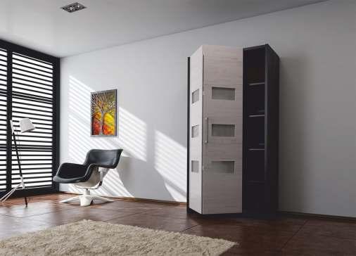 Ez a megoldás lehetővé teszi a szekrény belső terének hatékony kihasználását.