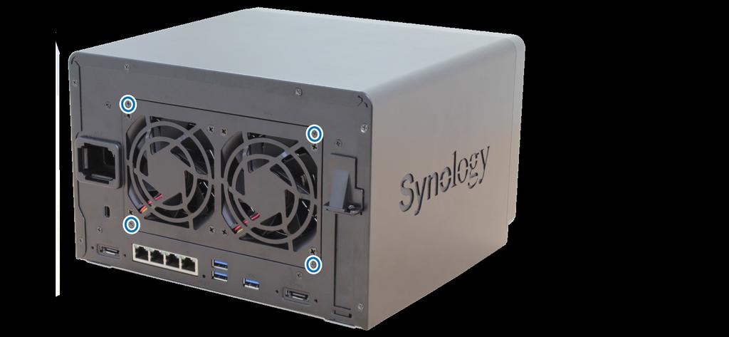 A rendszerventilátor cseréje Ha valamelyik rendszerventilátor nem működik, a DiskStation sípoló hanggal jelez.