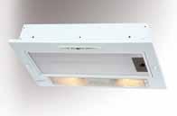 inox csőcsatlakozás: Ø 125 mm GAT 850 (45 cm) GAT 850 (75 cm) G 45 51 légszállítási adatok: 840/600/340 m 3 /h tolókapcsolós vezérlés, világítás: 2x40 W