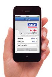 Gyors eszköz az újrakenési időszakok pontos kiszámításához SKF DialSet program Az SKF DialSet program azzal a céllal készült, hogy segítse a felhasználókat az SKF automata kenések beállításában.