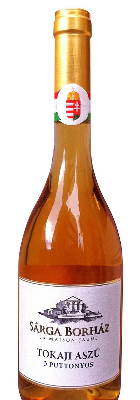 Disznókő S.B. 3 Puttonyos ASZÚ TOKAJ 0,5 l 2012.. Halvány szalmasárga, aranyló árnyalással.