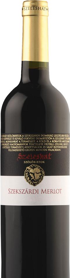 SZELESHÁT Pinot noir SZEKSZÁRD száraz 2013 A termés 15 napon át körfejtve erjedt majd 225 literes használt barrique hordóban érett egy éven át.