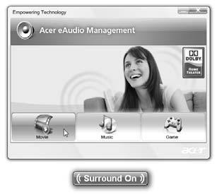 7 Acer eaudio Management Az Acer eaudio Management segítségével