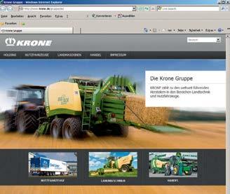 Online Fedezze fel a KRONE világát a www.krone.de internetcímen. Oldalainkon számokat, tényeket és újdonságokat közlünk, illetve szervizszolgáltatásaink egész sora közül válogathat.