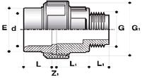 472 600 409 80 020 06 290 4 47 790 5 60 5 02 6 480 2,28 5 866 7 450 PVC KB Hollander PVC Male threaded union