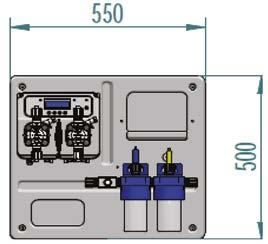 different functioning mode: constant, ON / OFF, proportional Start up delay, Time overdose alarm, Alarm relay ( free contact ) ph Stability mode (settable, STAND BY modality Over / under range signal
