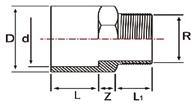 tr. Adaptor, reinforced d G (mm) coll C084903 C PVC D 020 x /2" PN 6 20 /2" 350 0,02 339 430 C084904 C PVC D 025 x 3/4" PN 6 25 3/4"