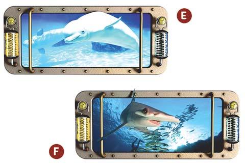 Photorealistic pictures in PVC liner base for decorate the pool walls and